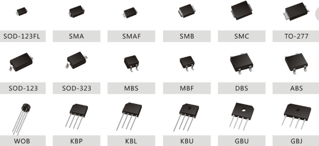 整流二極管,穩(wěn)壓二極管,開(kāi)關(guān)二極管